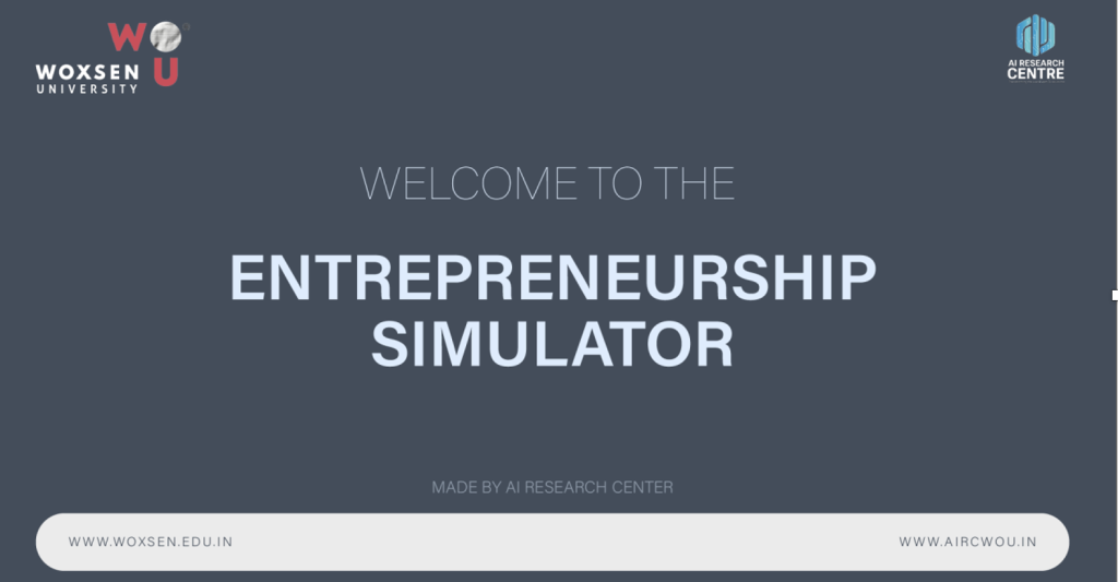 Entrepreneurship, woxsen
